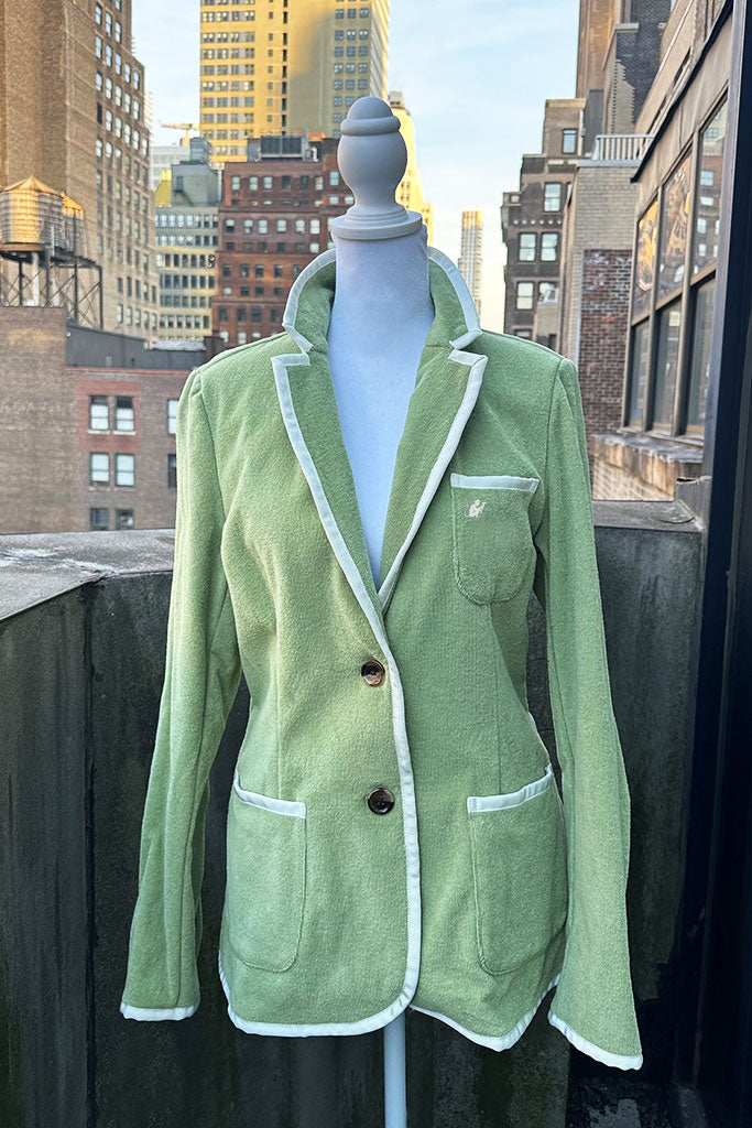 Extra Dirty: Olive Women's Toweling Blazer (Size XL Only)