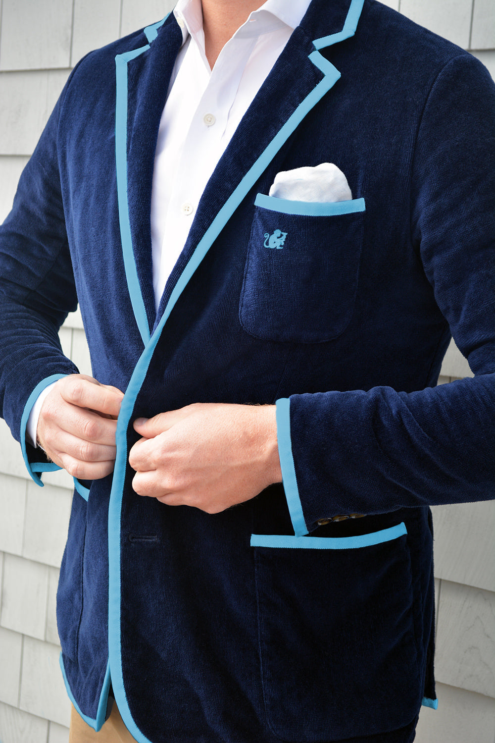 Men's Navy & Capri Blue (Size 46 and 50 Only)
